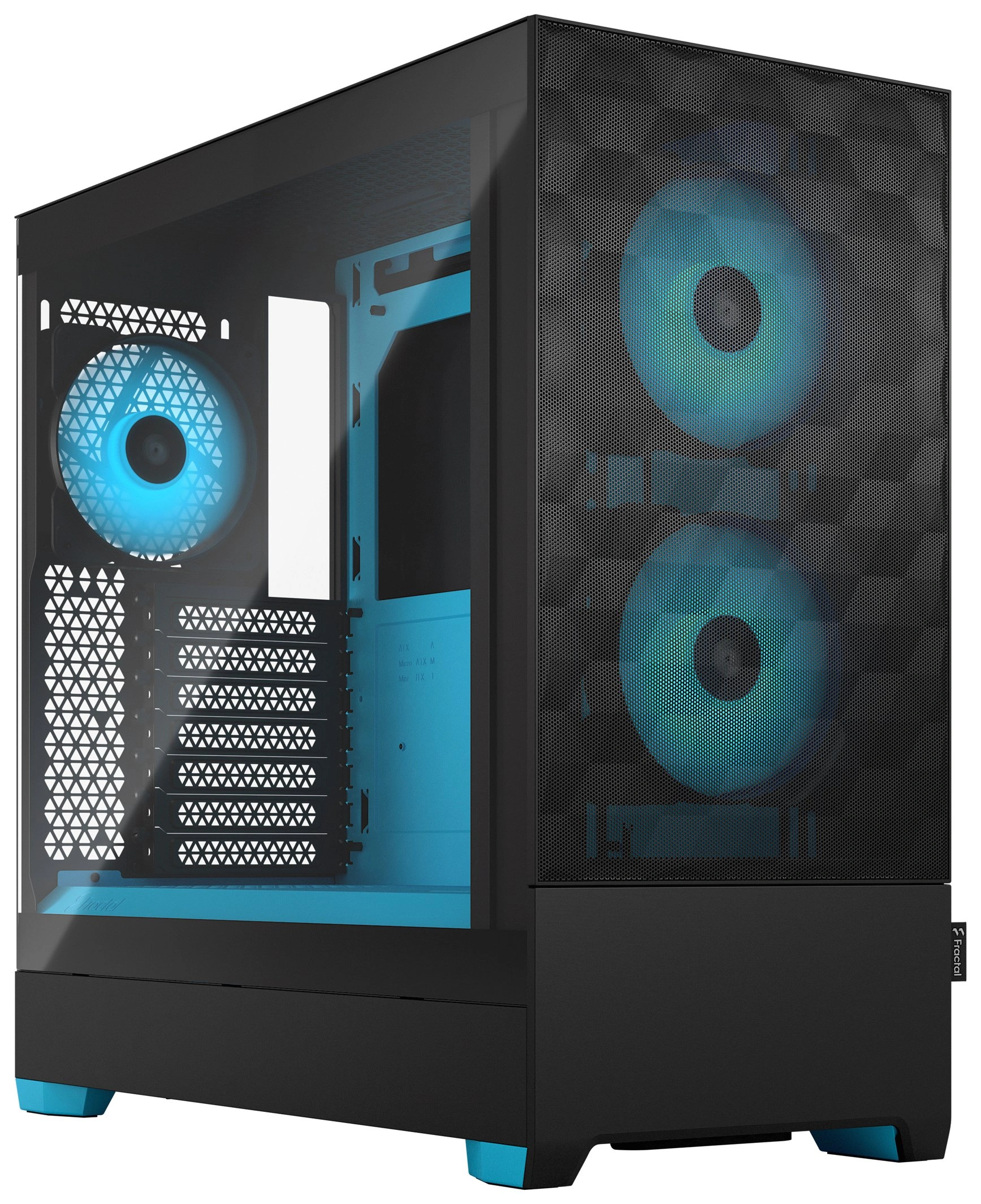 Fractal Design Mid Tower Pop Air RGB Black Cyan TG ATX